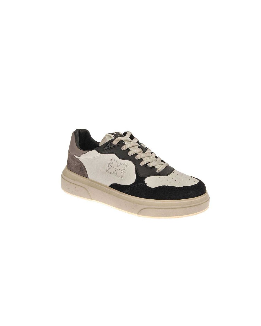 Men John Richmond Footwear | Men'S Sneaker With Contrasting Colors Black