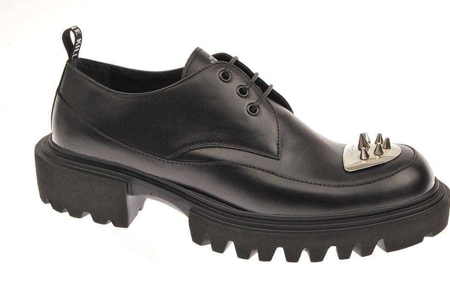 Archives John Richmond John Richmond | Leather Shoes With Track Sole And Studs Black