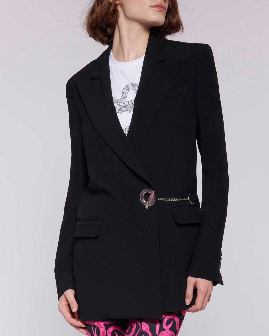 Archives John Richmond John Richmond | Blazer With Chain Logo Black