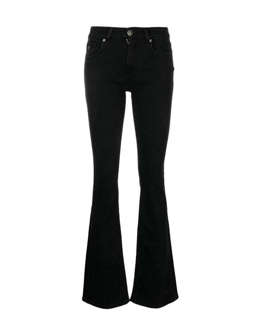 Women John Richmond Jeans | Straight Line Jeans Black