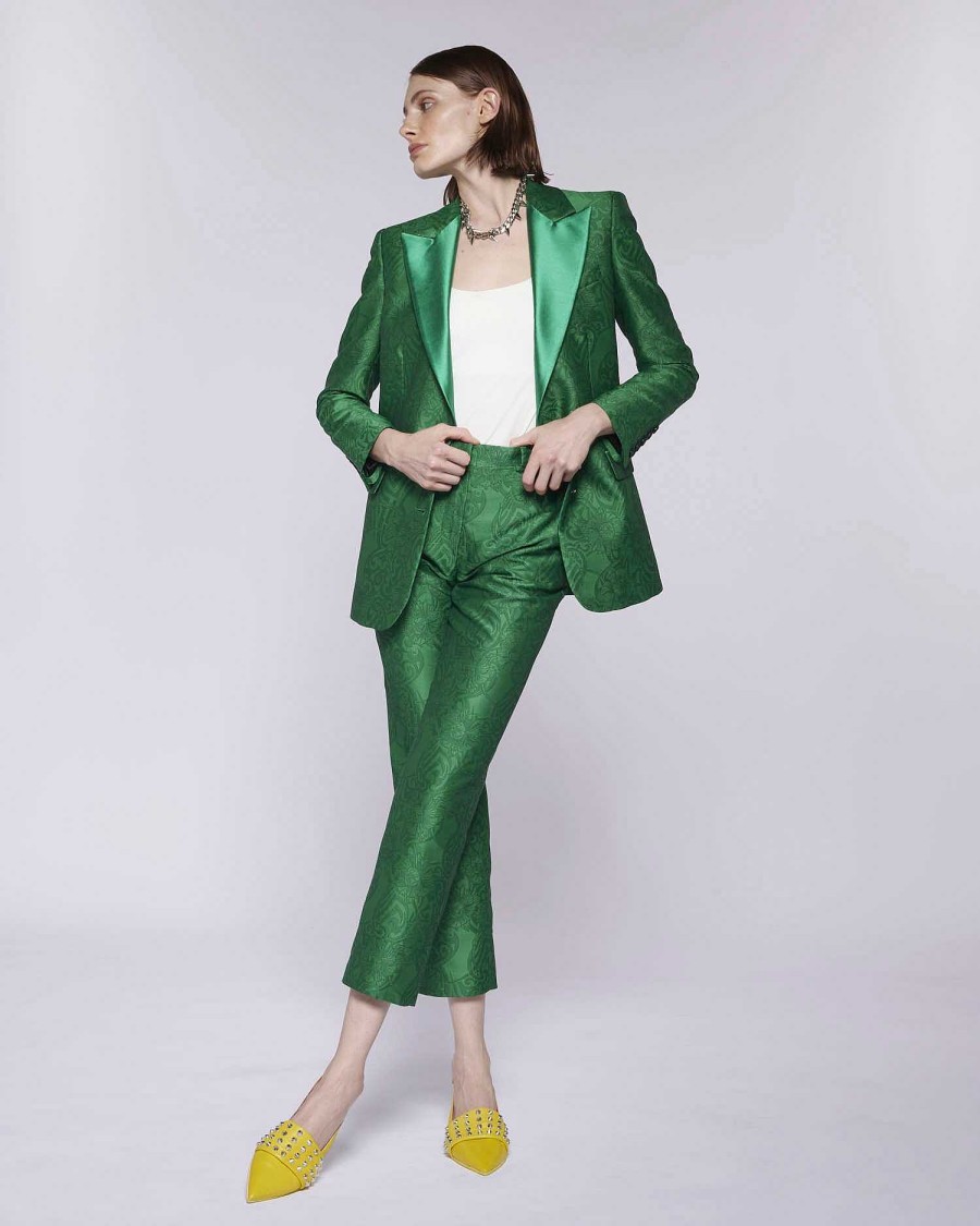 Archives John Richmond John Richmond | Jaquard Effect Trousers Green