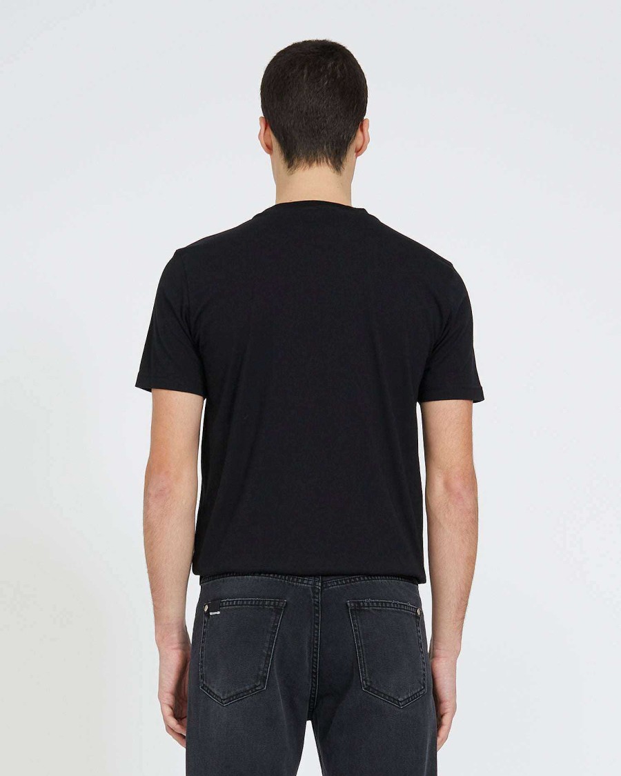 Men John Richmond T-Shirts | T-Shirt With Print On The Front Black