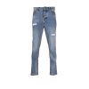 Archives John Richmond John Richmond | Slim Jeans With Rips Double Denim