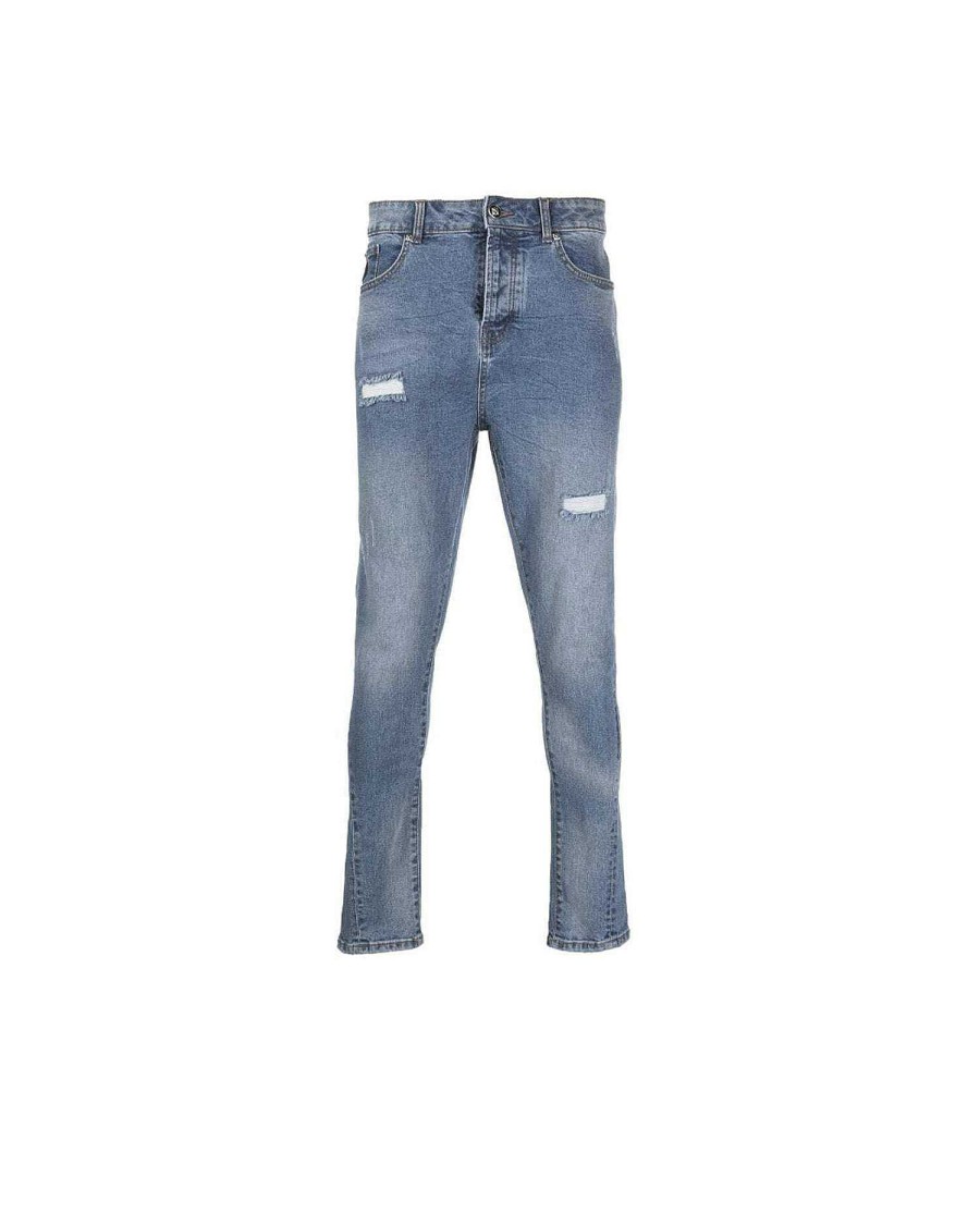 Archives John Richmond John Richmond | Slim Jeans With Rips Double Denim