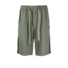 Archives John Richmond John Richmond | Bermuda Shorts With Side Band And Contrasting Logo On The Back Green