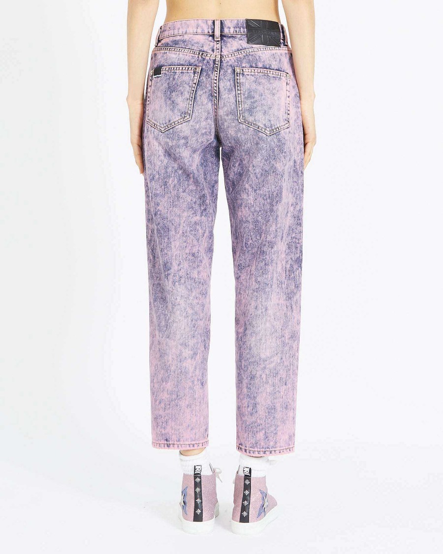 Women John Richmond Jeans | Jeans Mom Fit Basic Rose