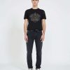 Men John Richmond T-Shirts | T-Shirt With Print On The Front Black