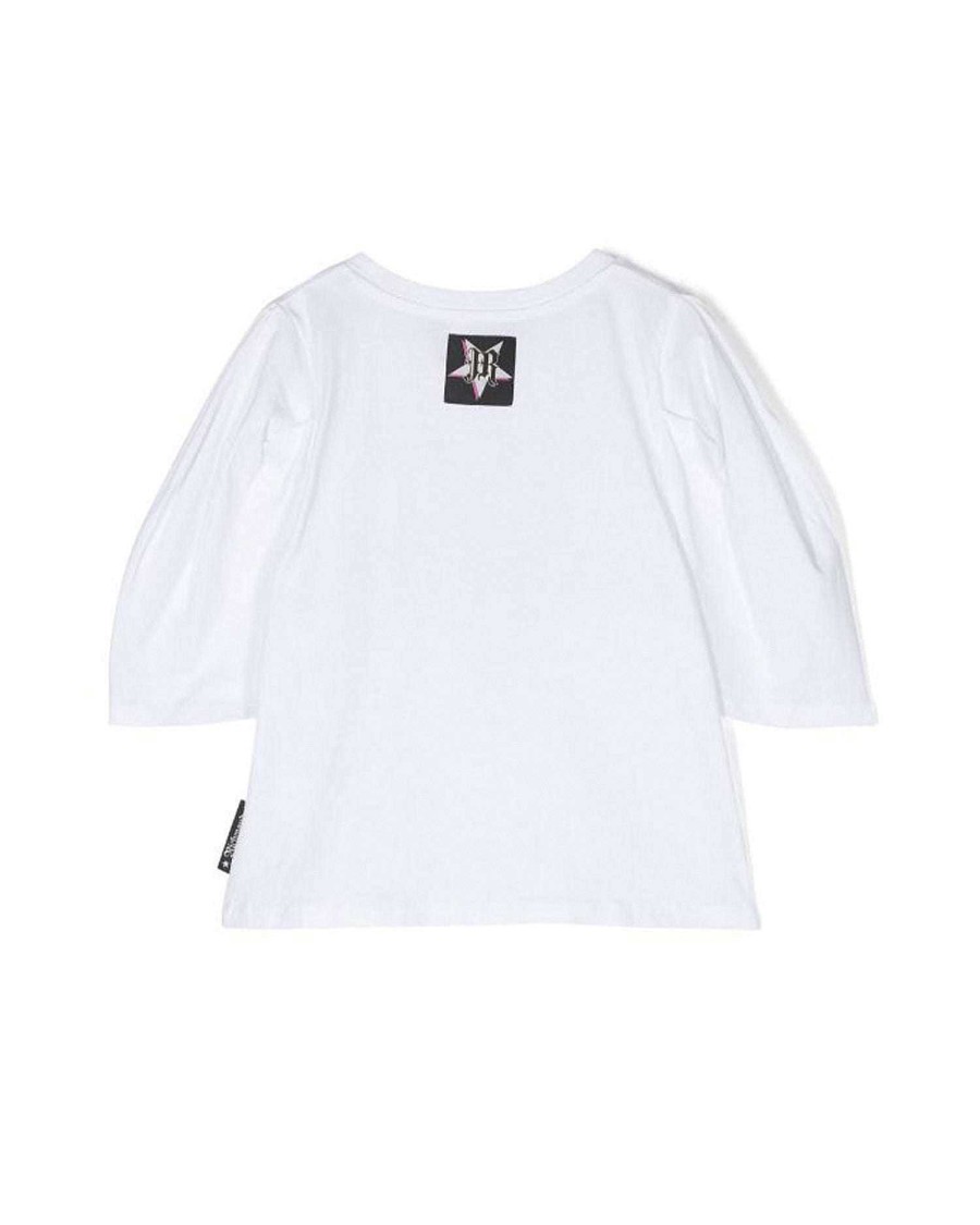 Archives John Richmond Girl (3 - 16 Years) | T.Shirt With Star And Logo White