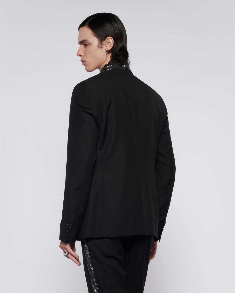 Archives John Richmond John Richmond | Blazer With Sequin Lapels Black