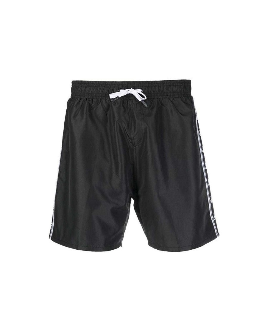 Archives John Richmond John Richmond | Boxer Shorts With Contrasting Side Band Black