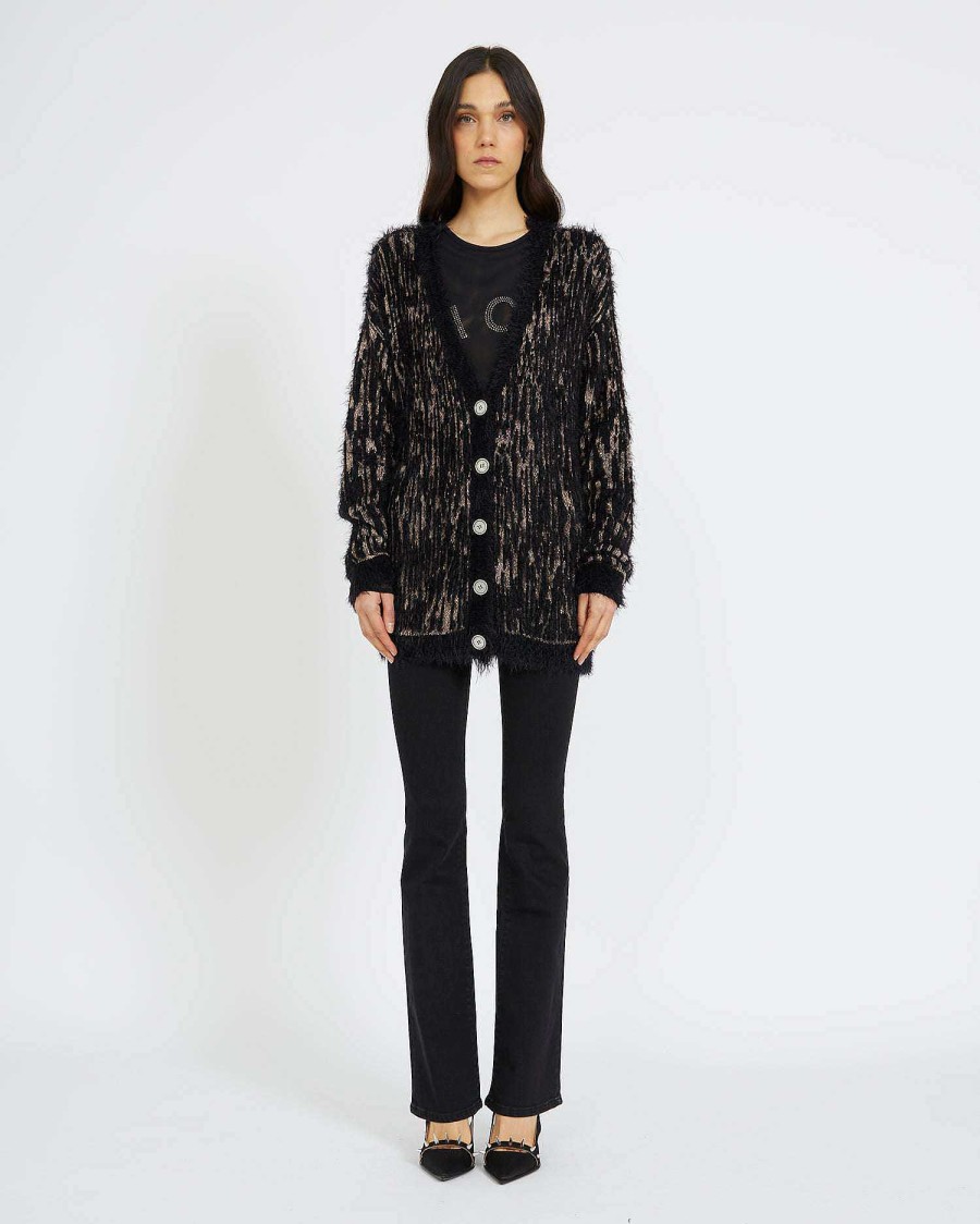 Women John Richmond Knitwear | Cardigan With Pattern Fantasy