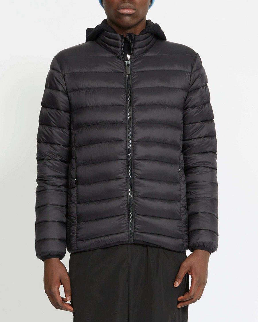 Men John Richmond Outerwear | Down Jacket With Zip Black