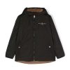 Kidswear John Richmond | Down Jacket With Logo And Hood Black