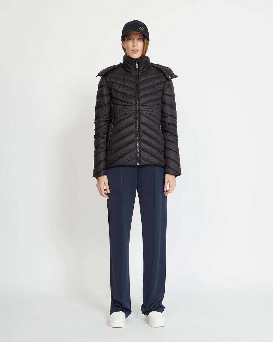 Women John Richmond Outerwear | Hooded Down Jacket Black