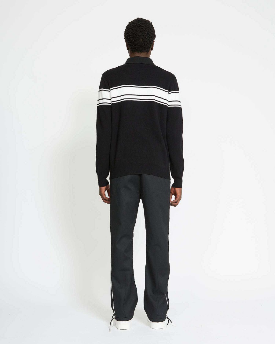 Men John Richmond Knitwear | Shirt With Logo On The Front Black