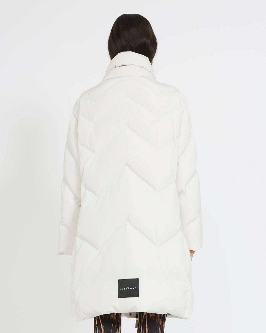 Women John Richmond Outerwear | Long Duvet White