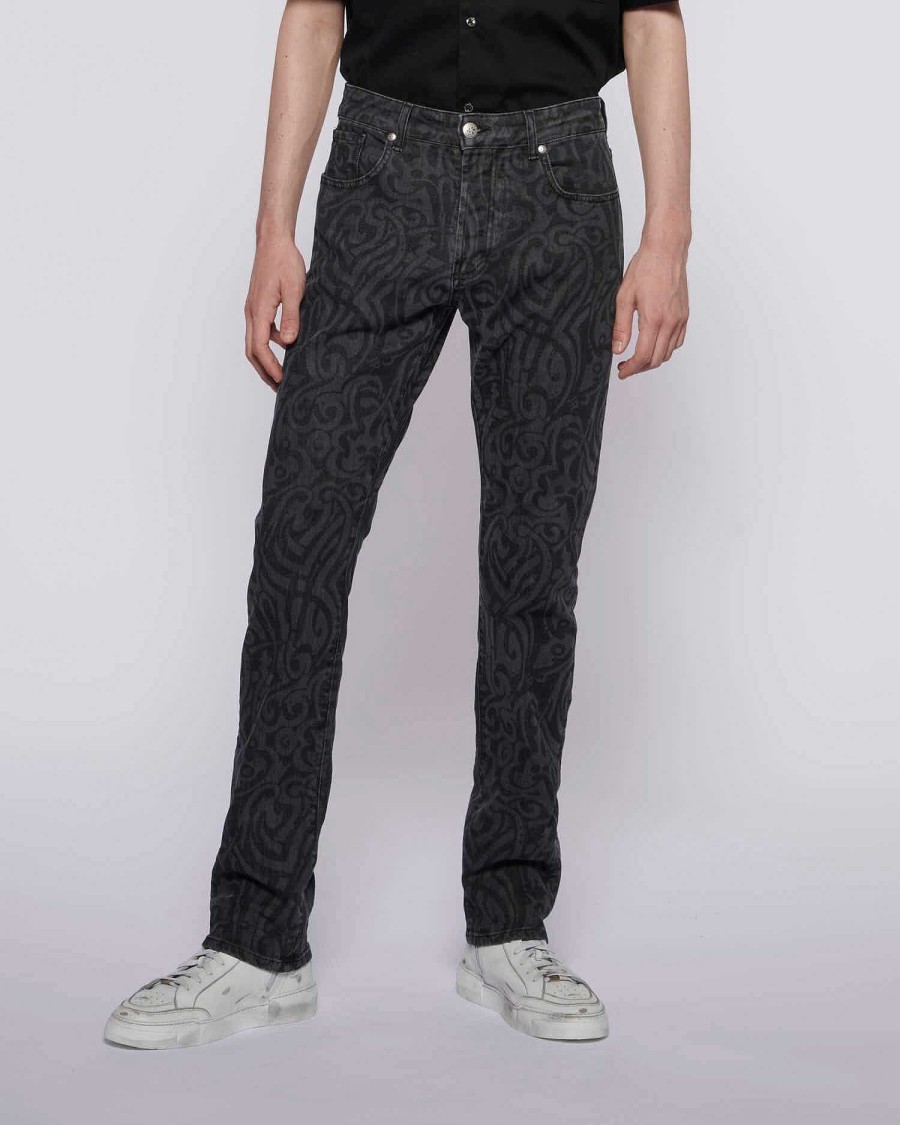 Archives John Richmond John Richmond | Slim Jeans With A Pattern Black