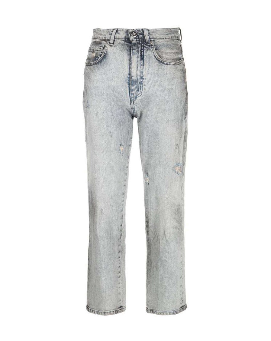 Women John Richmond Jeans | Jeans Mom Fit Basic Grey