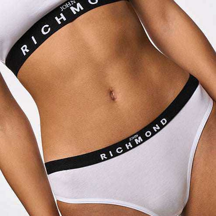 Underwear John Richmond | Pack With 2 Briefs. Middle Waist White