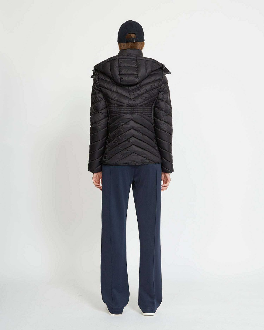 Women John Richmond Outerwear | Hooded Down Jacket Black