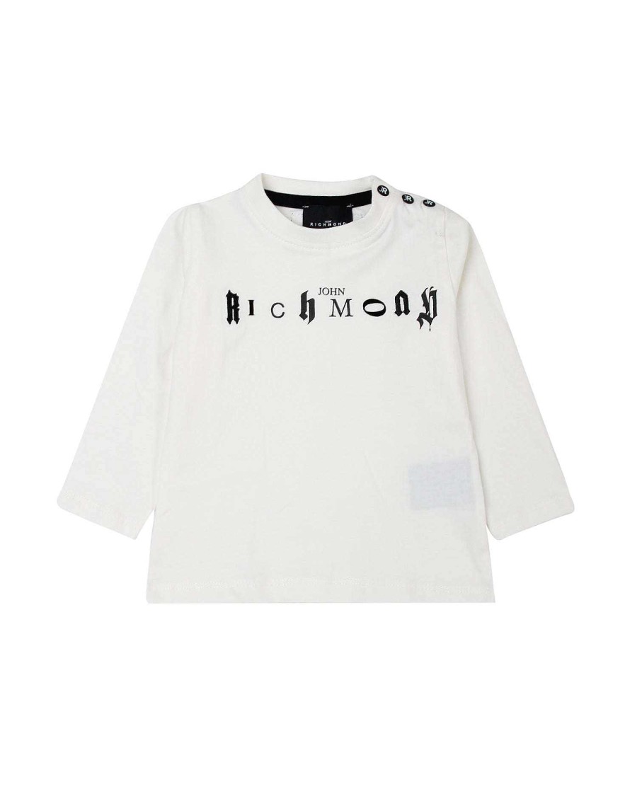 Kidswear John Richmond | T-Shirt With Front Logo White