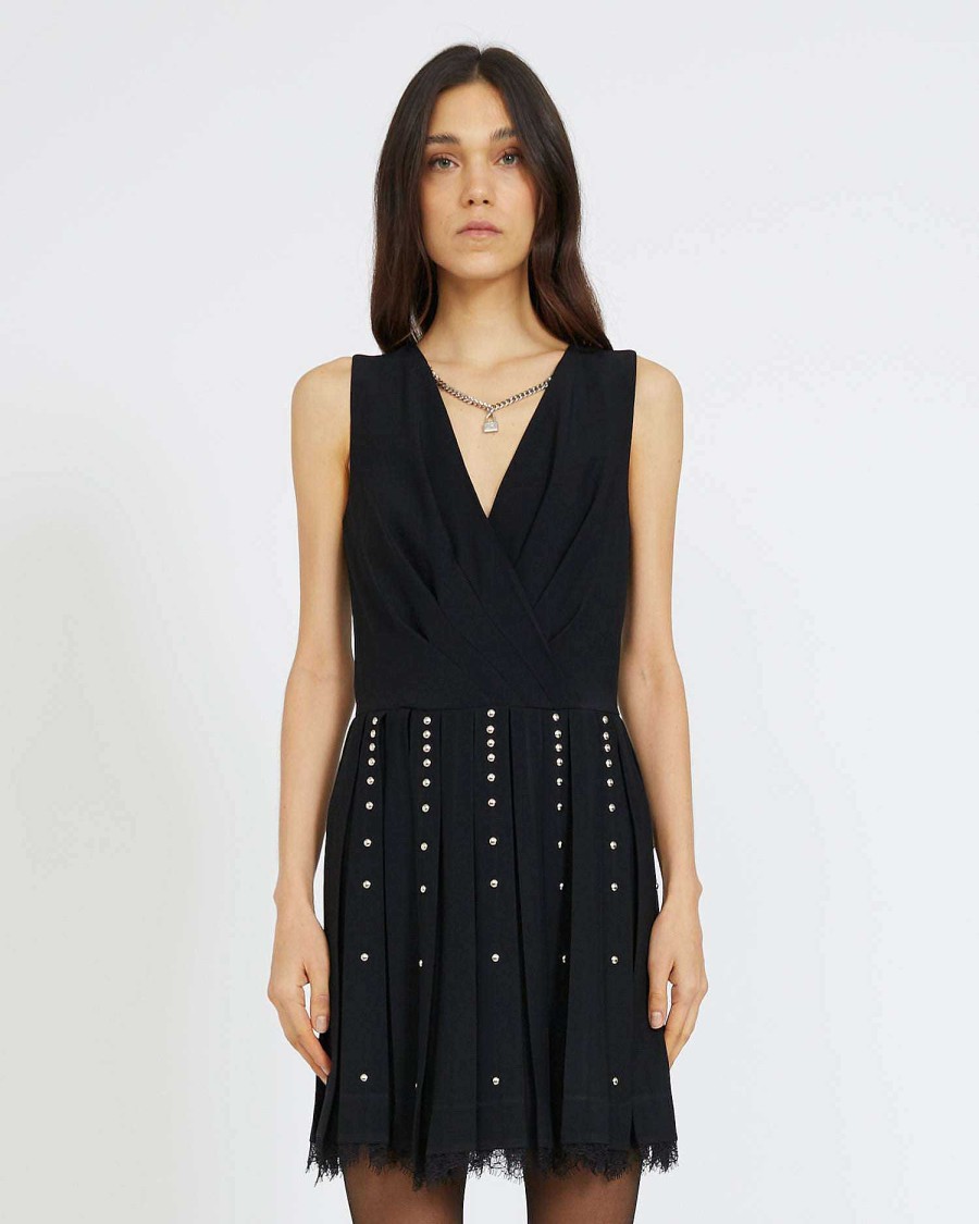 Women John Richmond Clothes | Short Sleeveless Dress Black