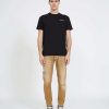 Men John Richmond Jeans | Slim Jeans With Rips On The Front Camel