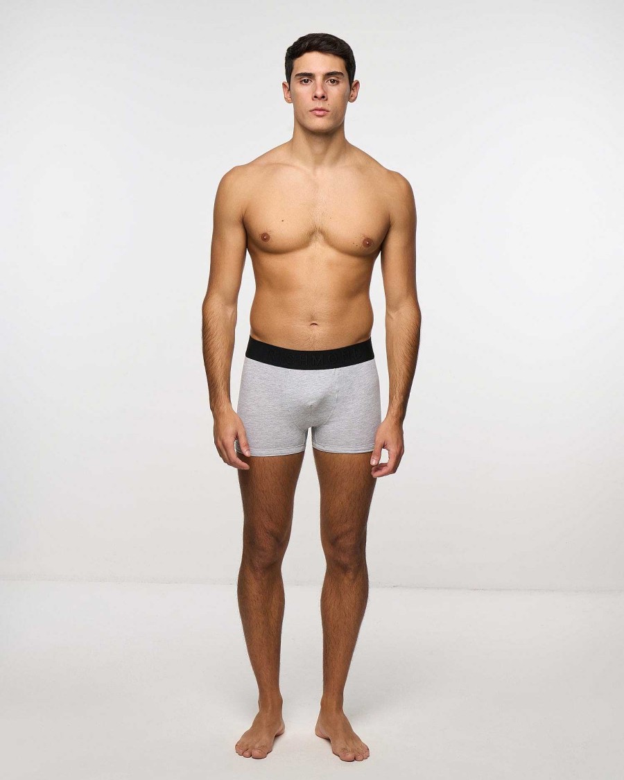 Underwear John Richmond | Low Waist Boxer Shorts In Combed Cotton Grey