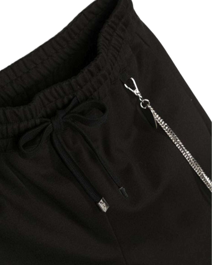 Kidswear John Richmond | Jogging Pants With A Chain Black