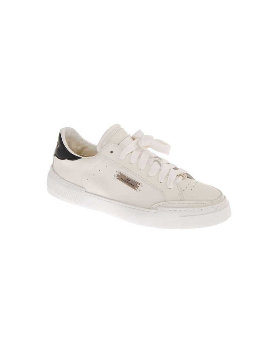 Accessories & Parfums John Richmond | Women'S Sneakers With Contrasting Heel Tab White