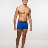 Underwear John Richmond | Low Waist Boxer Shorts In Combed Cotton Blue