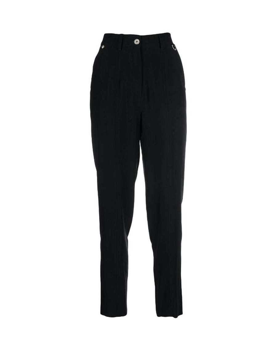 Women John Richmond Trousers | Straight Line Pants Black