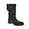 Men John Richmond Footwear | Men'S Combat Boot In Leather Black