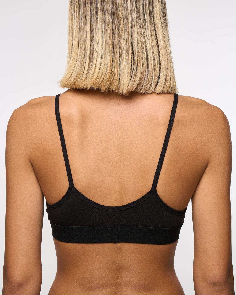 Underwear John Richmond | Triangle Sports Bra With Thin Straps Black