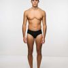 Underwear John Richmond | Low Waist Briefs In Combed Cotton Black