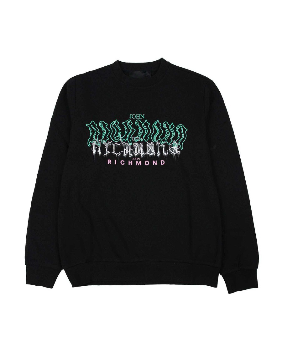 Archives John Richmond John Richmond | Sweatshirt With Print And Logo Black