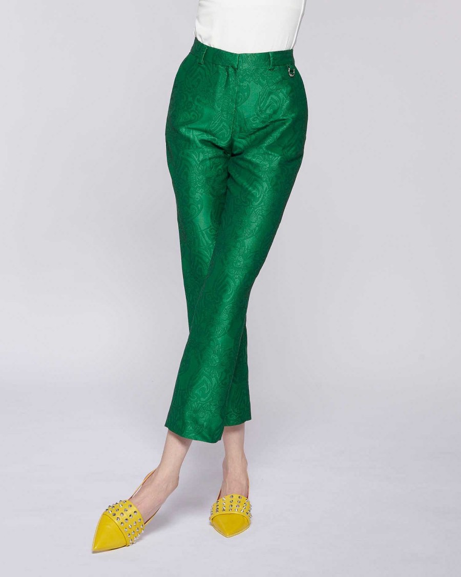 Archives John Richmond John Richmond | Jaquard Effect Trousers Green