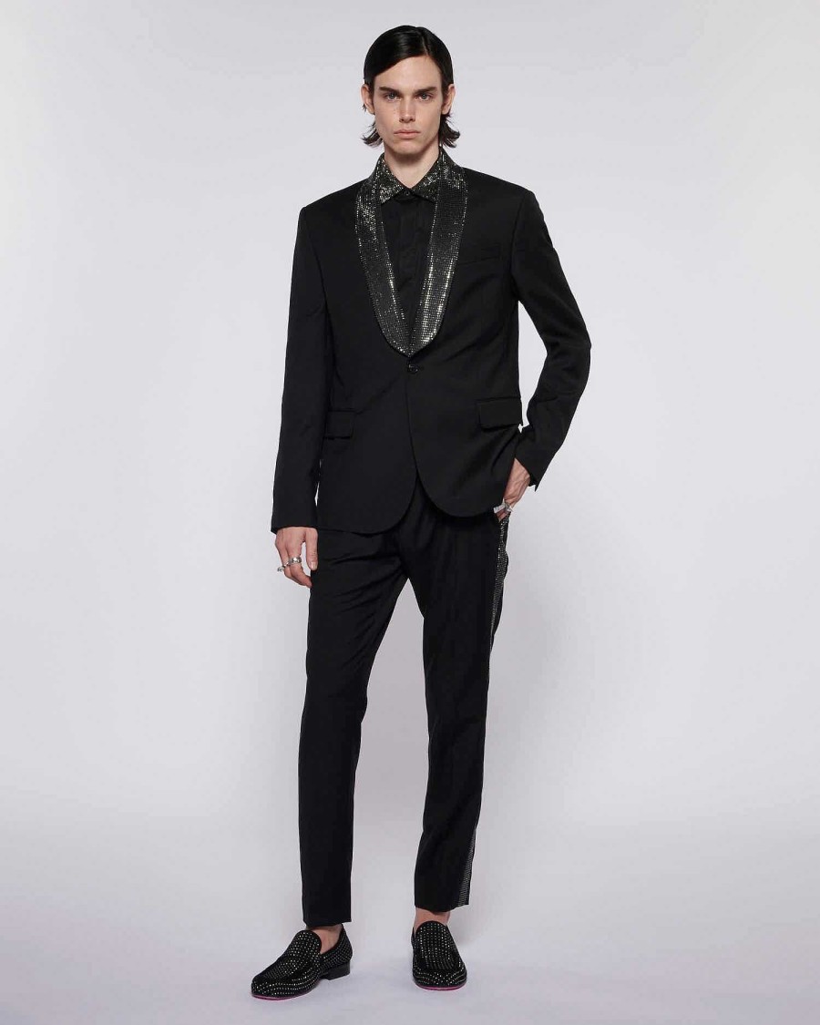 Archives John Richmond John Richmond | Blazer With Sequin Lapels Black