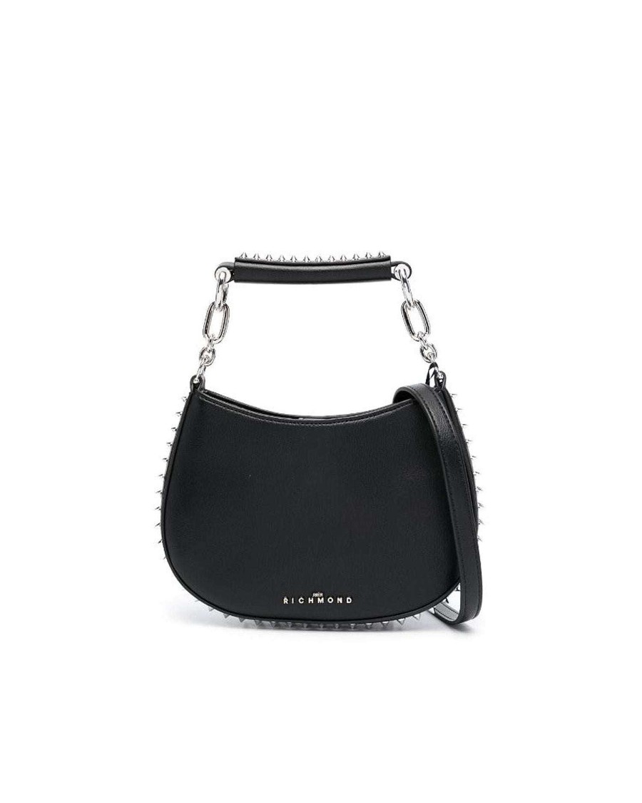 Accessories & Parfums John Richmond | Hand Bag With Studs Detail Black