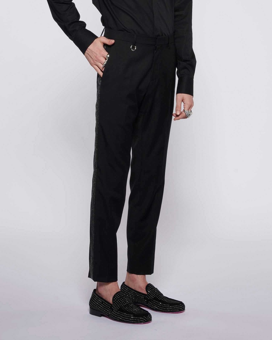 Archives John Richmond John Richmond | Trousers With Sequin Band Black