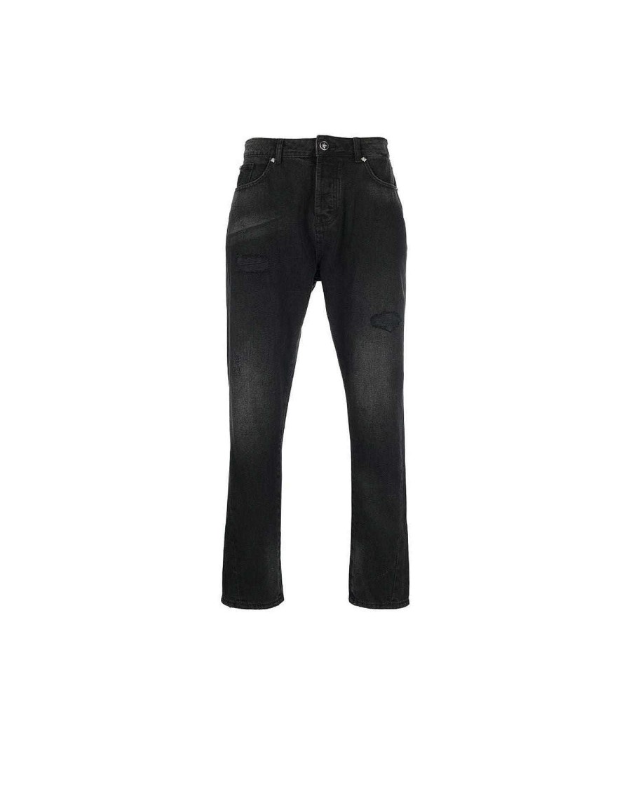 Archives John Richmond John Richmond | Slim Jeans With X Pattern Black