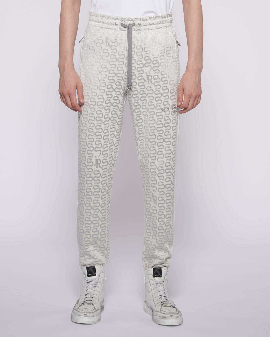 Archives John Richmond John Richmond | Jogging Trousers With Side Band Fantasy Snake