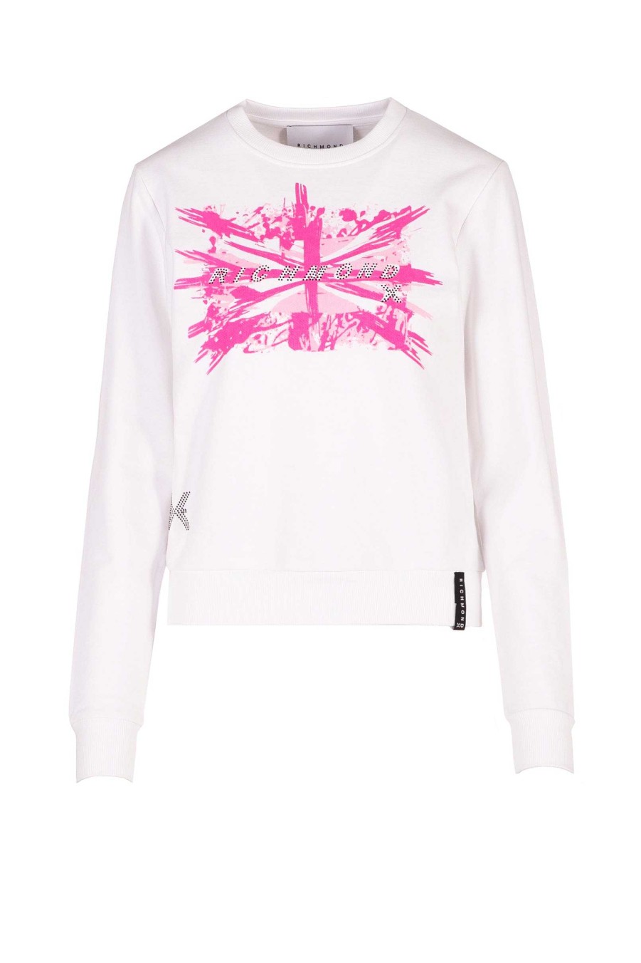 Archives John Richmond John Richmond | Sweatshirt With Contrasting Logo And Writing White