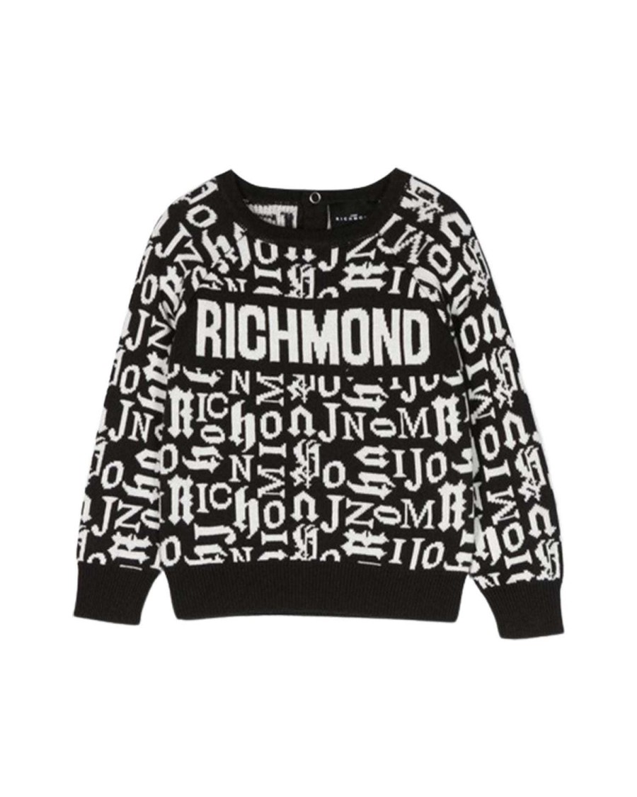 Kidswear John Richmond | Knit With Pattern And Logo