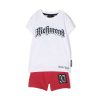 Archives John Richmond Baby (3 - 36 Months) | Set T-Shirt And Shorts White Red