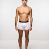 Underwear John Richmond | Low Waist Boxer Shorts In Combed Cotton White