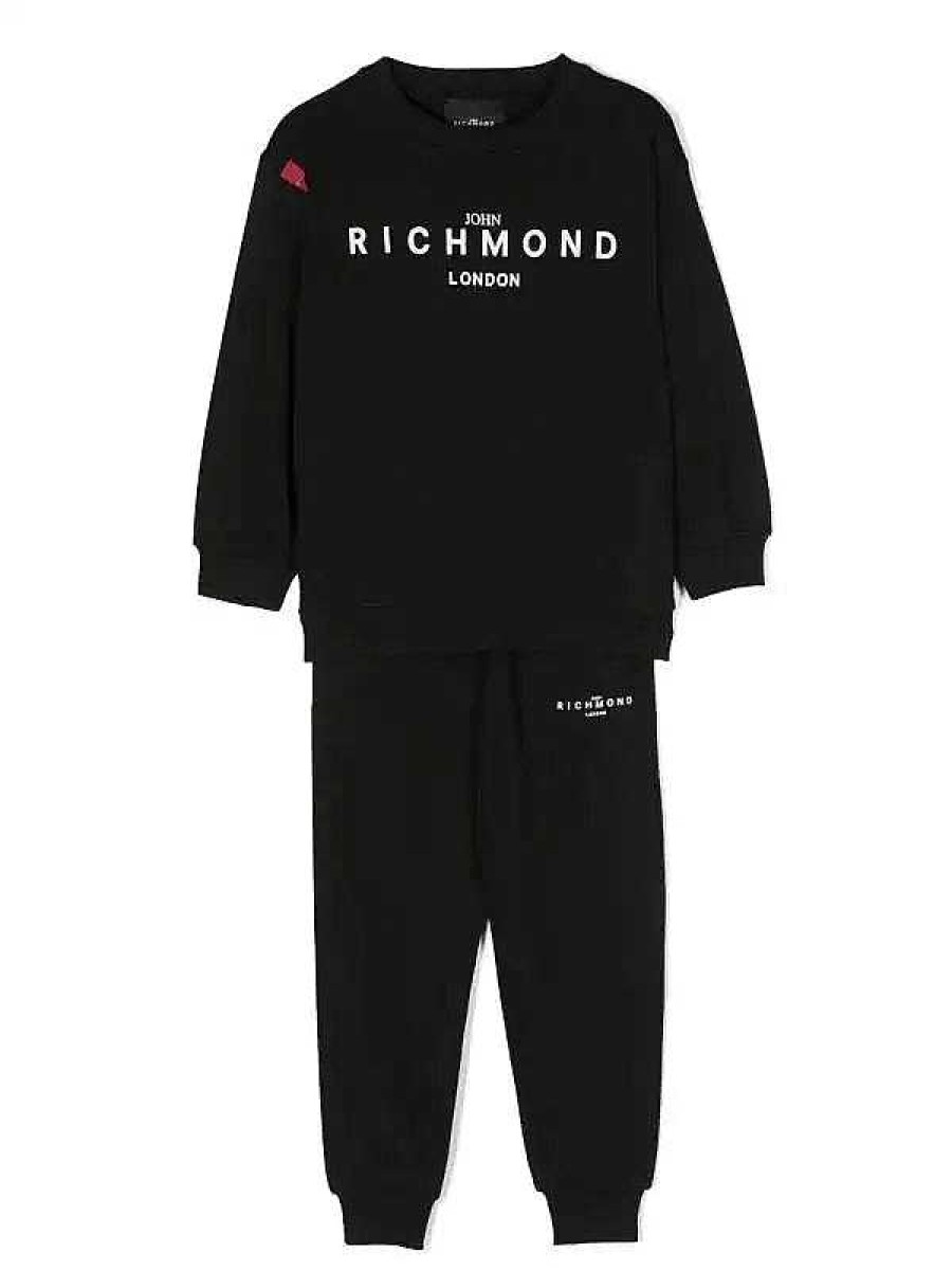 Kidswear John Richmond | Sweatshirt And Trousers Set With Logo