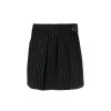 Women John Richmond Skirts | Gonna Corta Con Pieghe Black