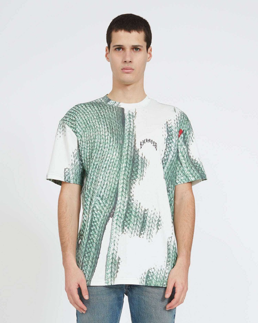 Men John Richmond T-Shirts | T-Shirt Over Tie Dye Fantasy