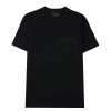 Men John Richmond T-Shirts | T-Shirt With Ton Sur Ton Logo Black